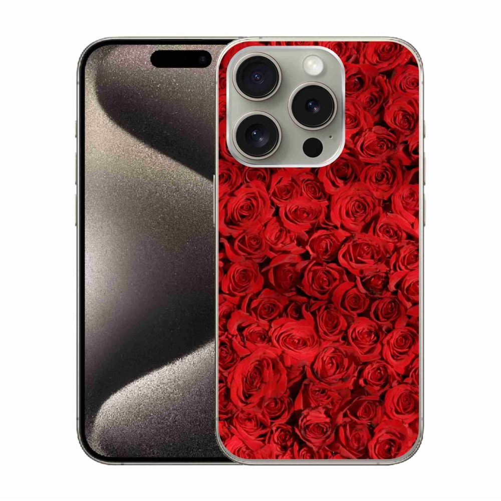 Zselés borítás mmCase iPhone 15 Pro készülékhez - rózsaszínű