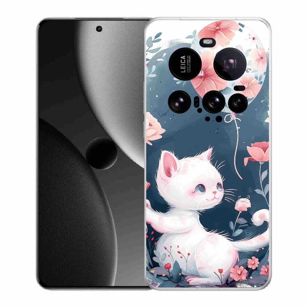 Gél borító mmCase a Xiaomi 15 Ultra számára - cica lufival