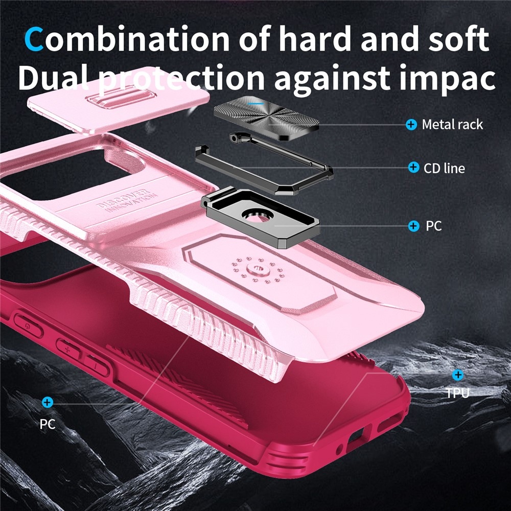 Tartós fedél a Google Pixel 10 Pro/9 Pro/9 Pixel 10 Pro/9-hez - rózsaszín/lila