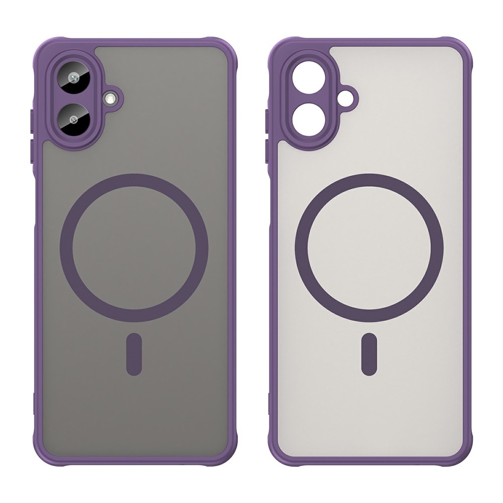 Matt zselés tok MagSafe tok a Samsung Galaxy A07 4G készülékre - lila