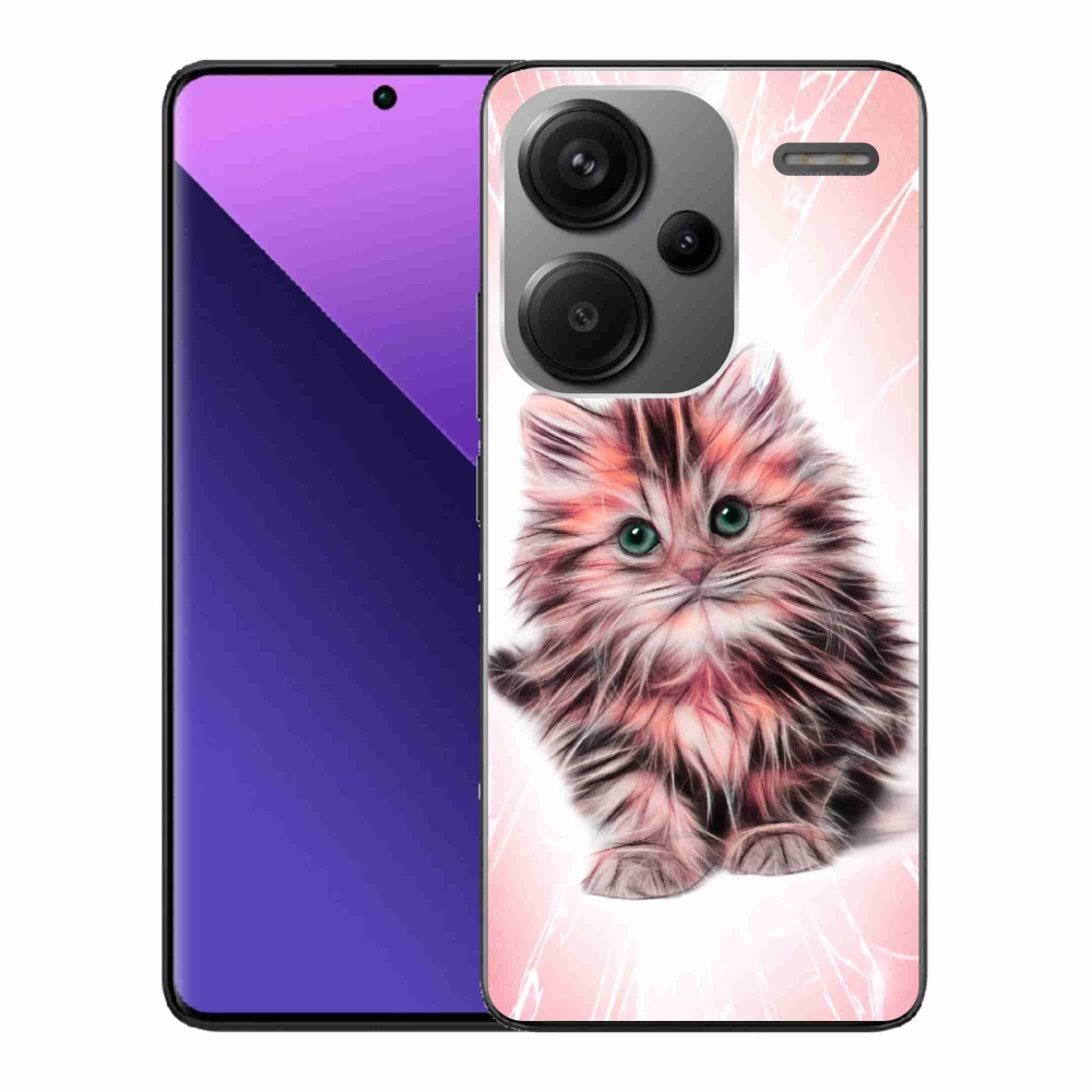 Gél borítás mmCase a Xiaomi Redmi Note 13 Pro+ 5G számára - aranyos cica