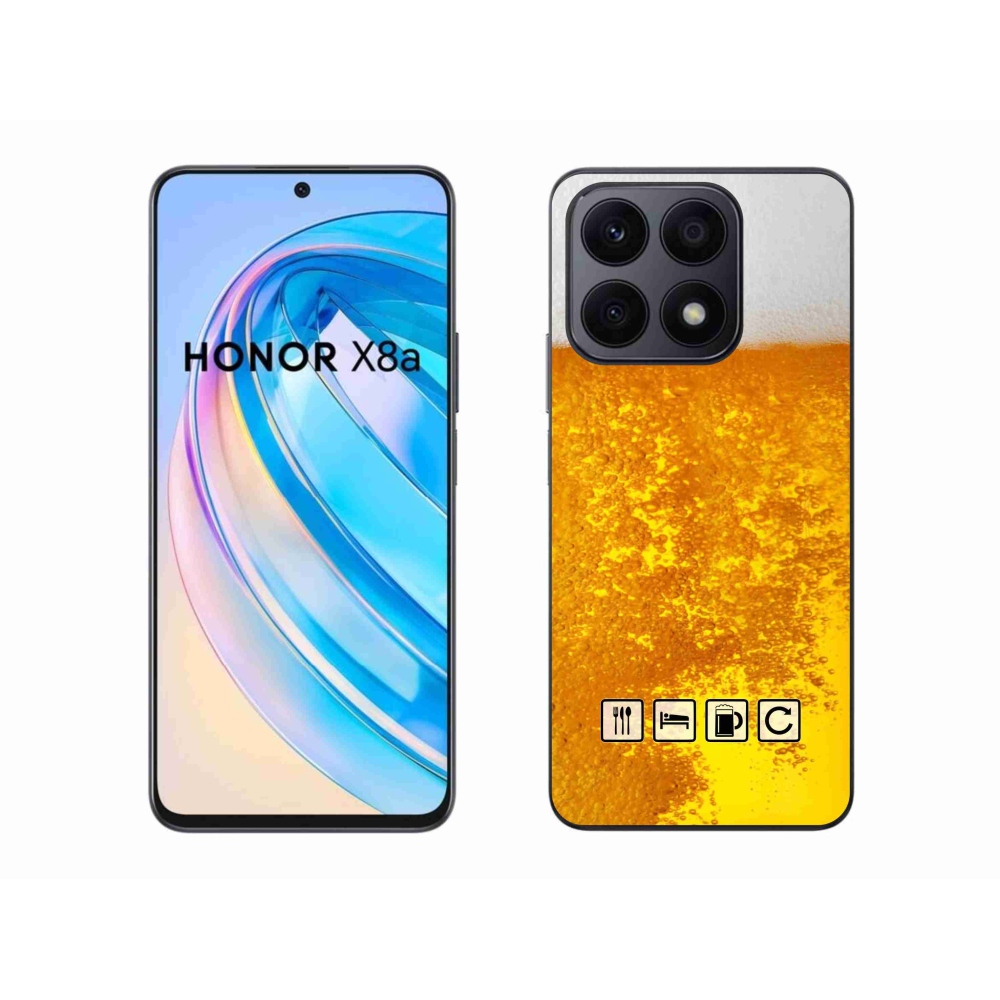 Zselés borítás mmCase a Honor X8a számára - sör motívum 3
