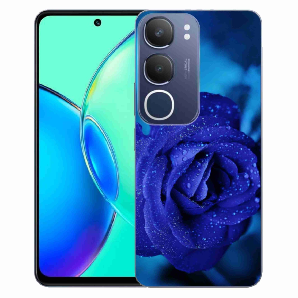 Gél védőburkolat mmCase a Vivo Y19s készülékhez - kék rózsa