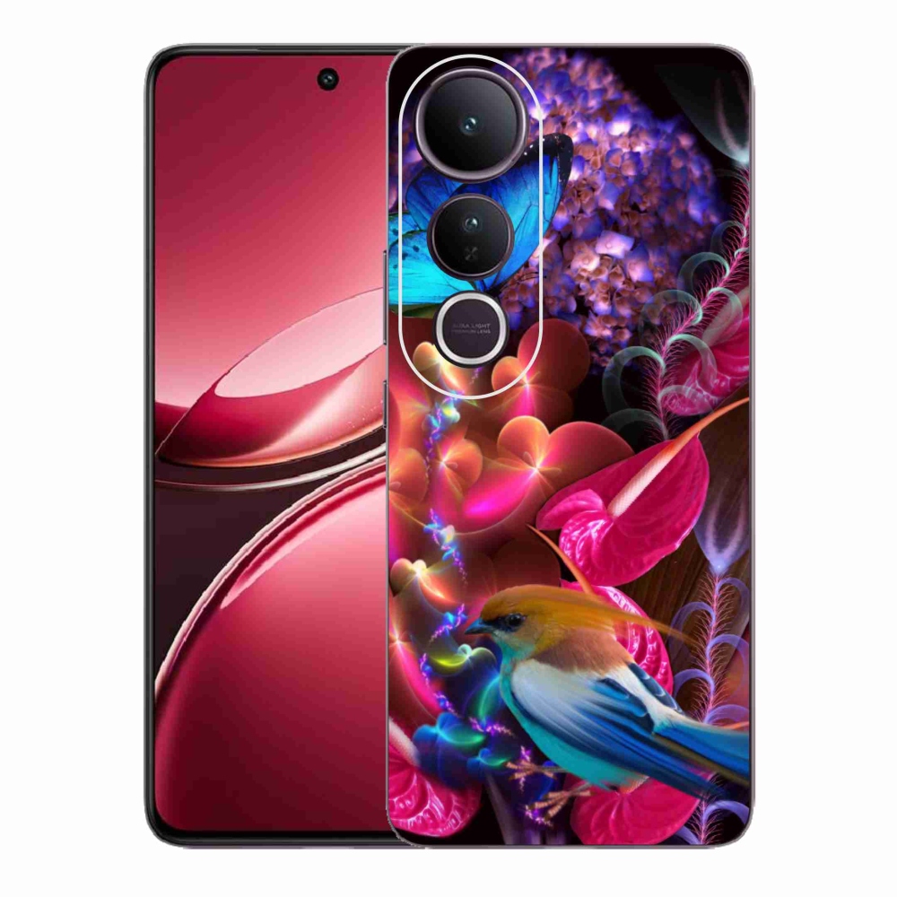 Gél borító mmCase a Vivo V50 Lite 4G/5G készülékhez - színes virágok