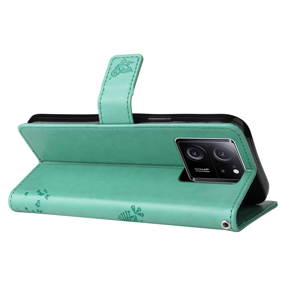 Fa könyv tok a Xiaomi 13T/13T Pro-hoz - teáskék színű