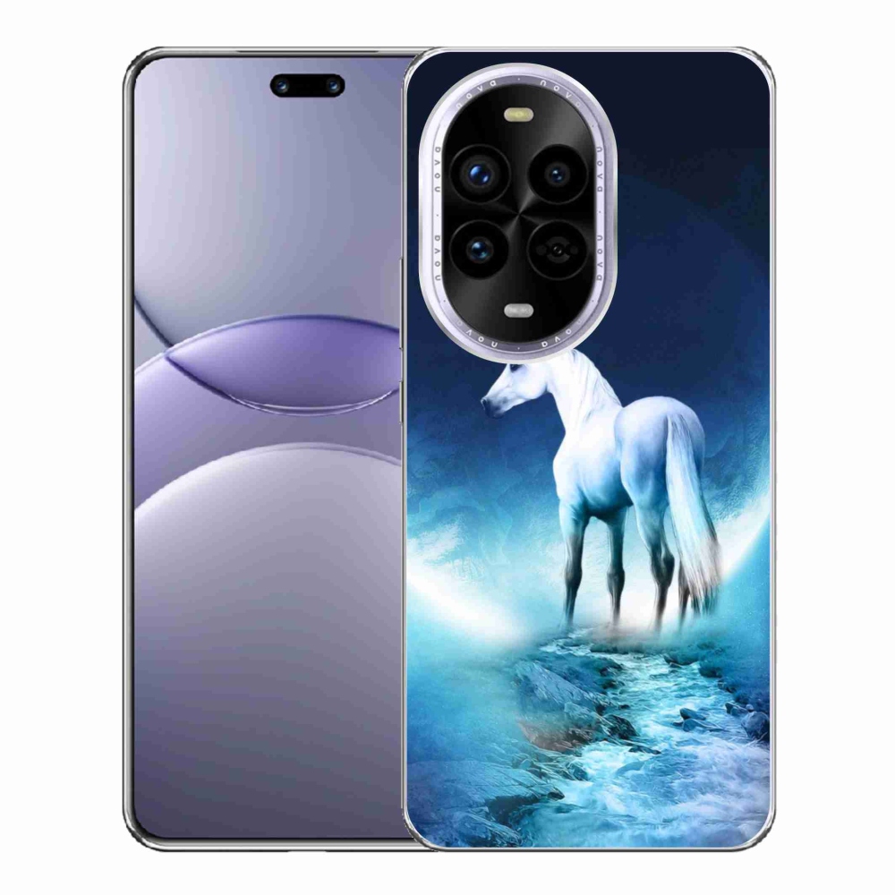 Gél borítás mmCase a Huawei Nova 13 Pro 5G-re - fehér egyszarvú
