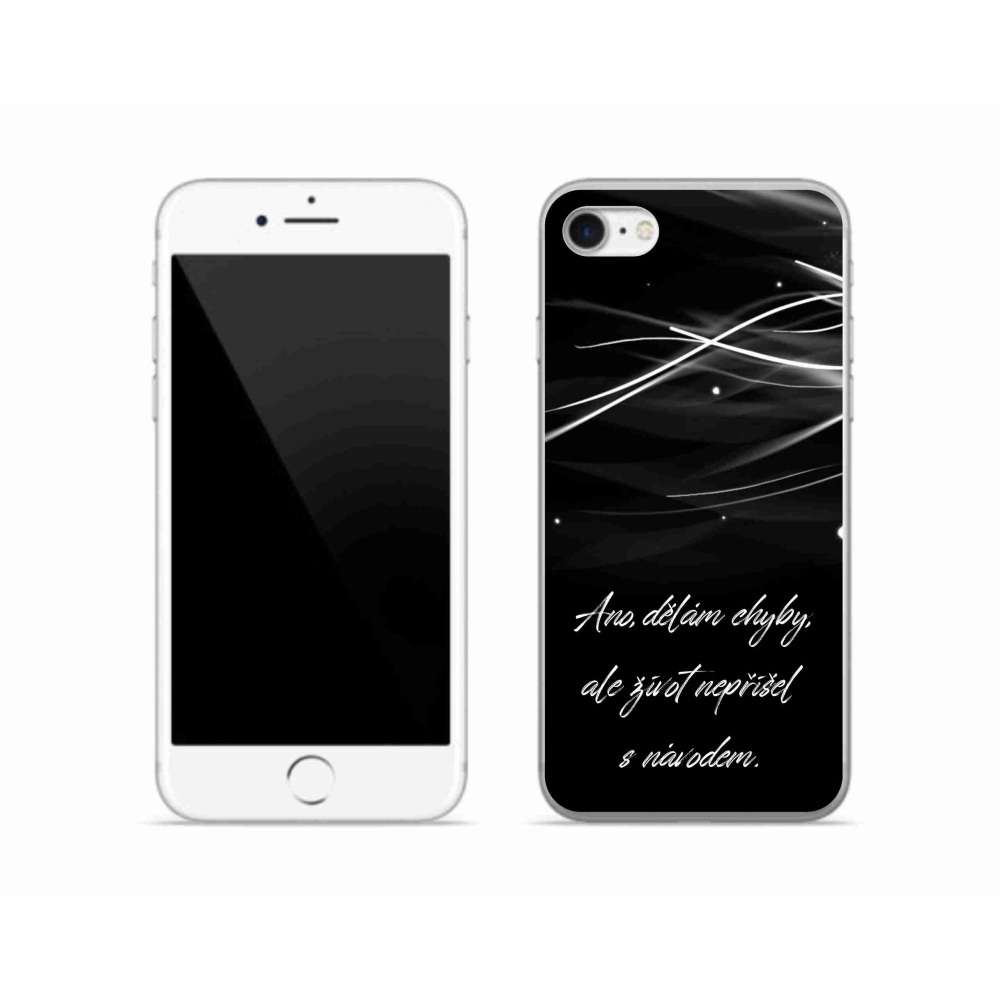 Zselés borítás mmCase iPhone SE (2020) - idézőjeles fekete háttér