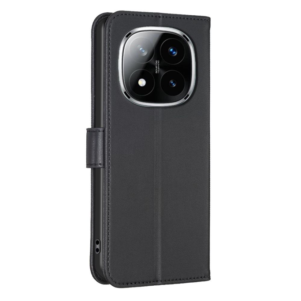 Clover könyv tok Xiaomi Redmi Note 14 Pro-hoz - fekete