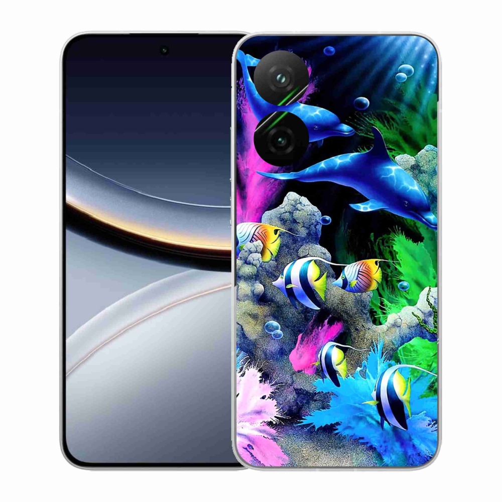 Gél borítás mmCase a Xiaomi Poco F7 5G-hez - tengeri világ