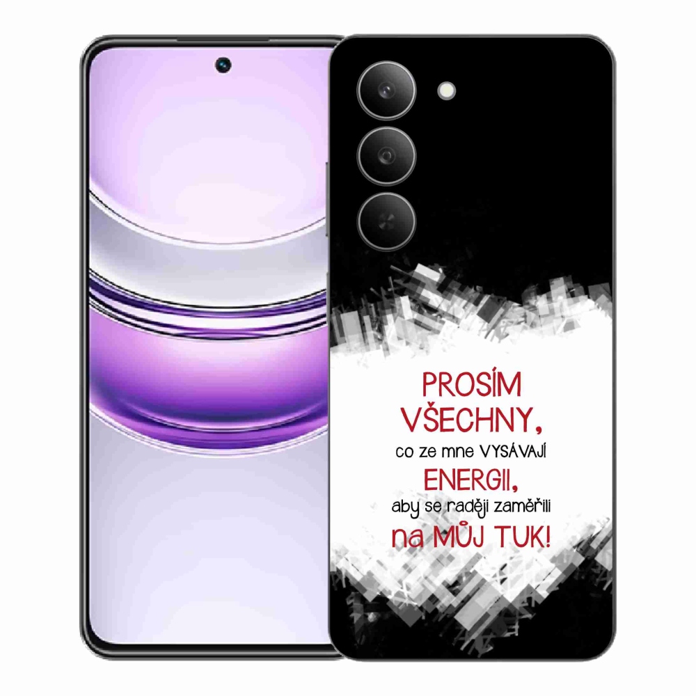 Gél borító mmCase a Realme 14x 5G készülékhez - vicces szöveg 1 piros