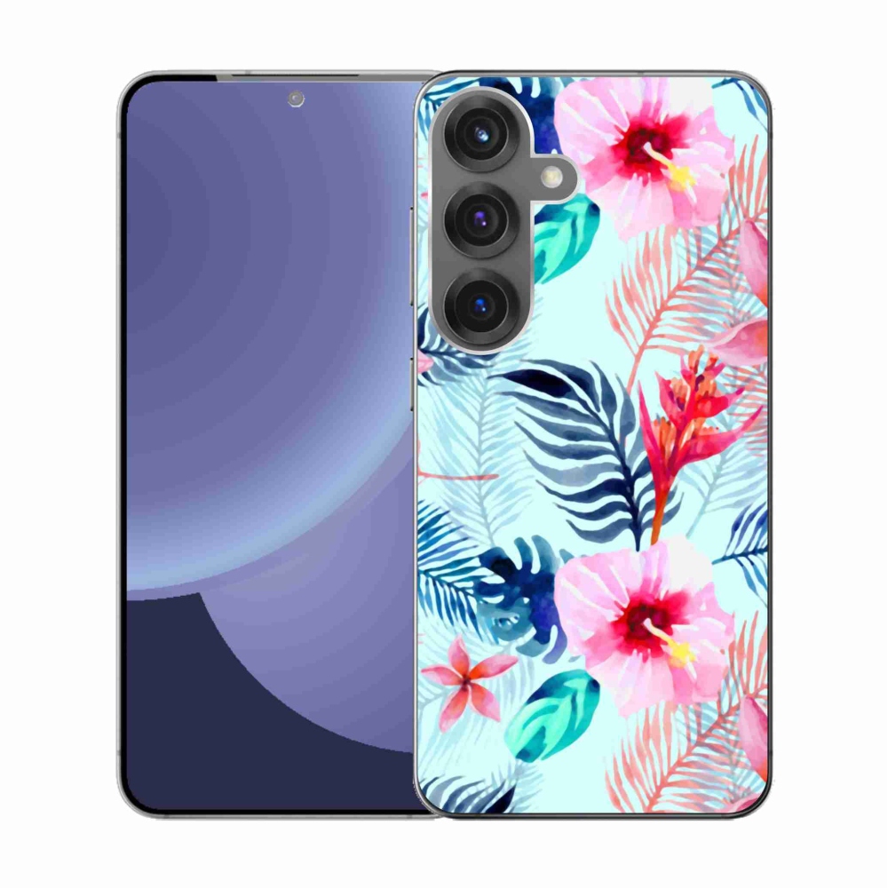 Zselés borítás mmCase Samsung Galaxy S25 készülékhez - virágok