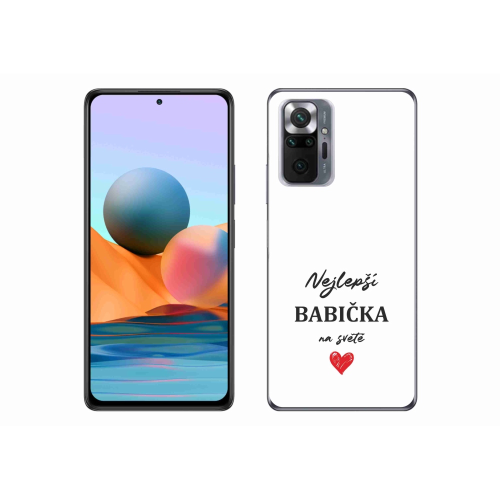 Gél borító mmCase a Xiaomi Redmi Note 10 Pro számára - a legjobb nagymama 1 fehér háttérrel