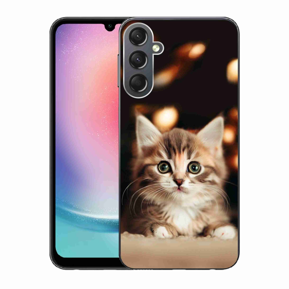 Gél borítás mmCase Samsung Galaxy A24 készülékhez - aranyos cica 2