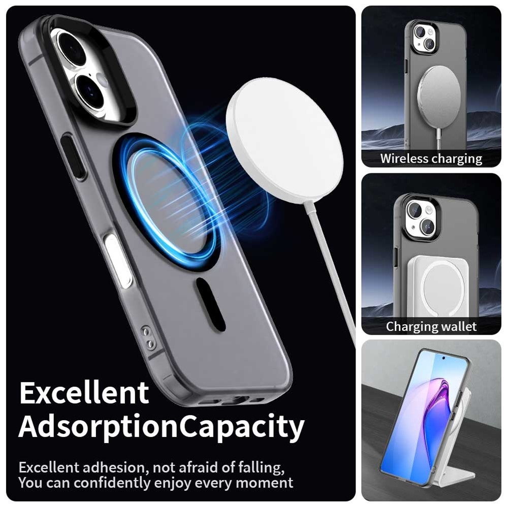 Candy zselés tok MagSafe iPhone 17 készülékhez - fekete