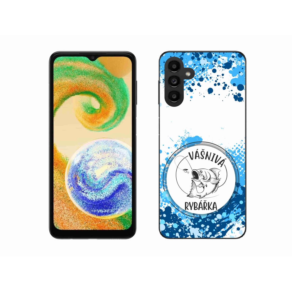 Gél borító mmCase Samsung Galaxy A04s (164.7x76.7x9.1mm) - szenvedélyes halásznő fehér háttérrel