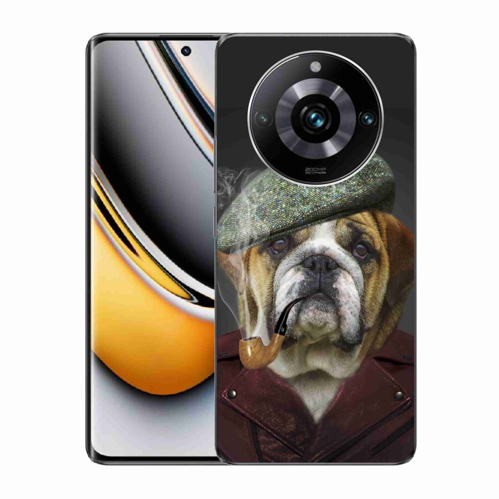 Zselés borítás mmCase a Realme 11 Pro/11 Pro+ készülékhez - kutya csővel