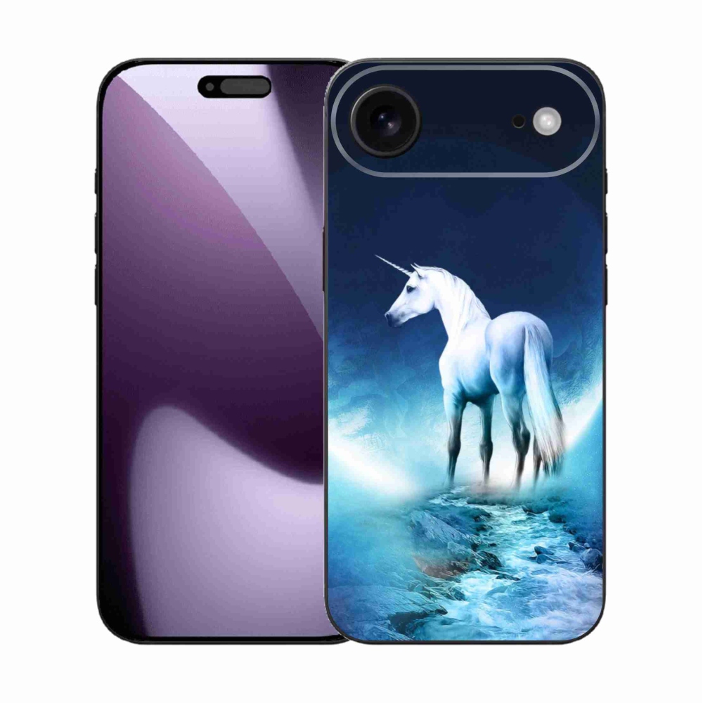 Zselés borítás mmCase iPhone 17 Air készülékhez - fehér egyszarvú