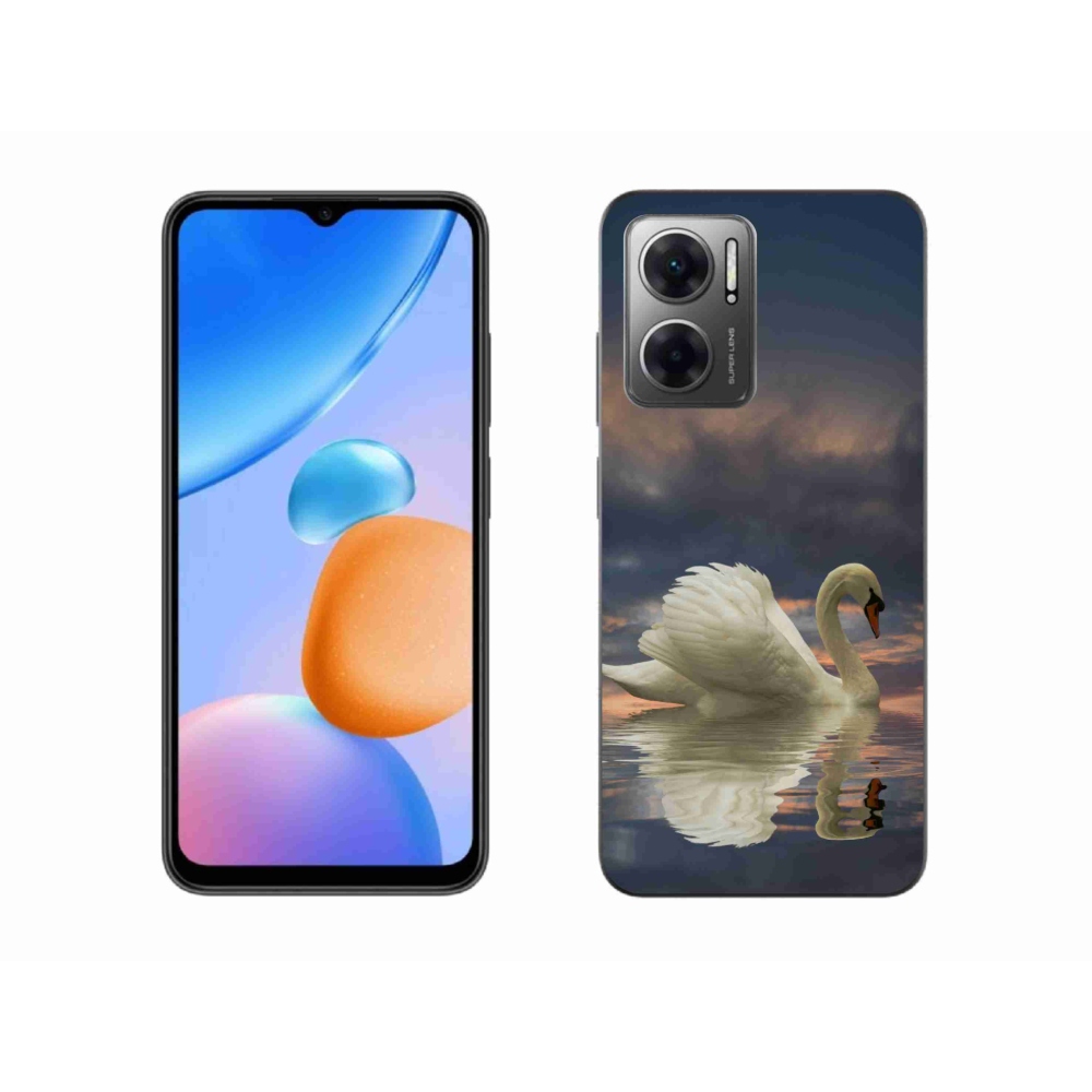 Gél borítás mmCase a Xiaomi Redmi 10 5G-hez - hattyú
