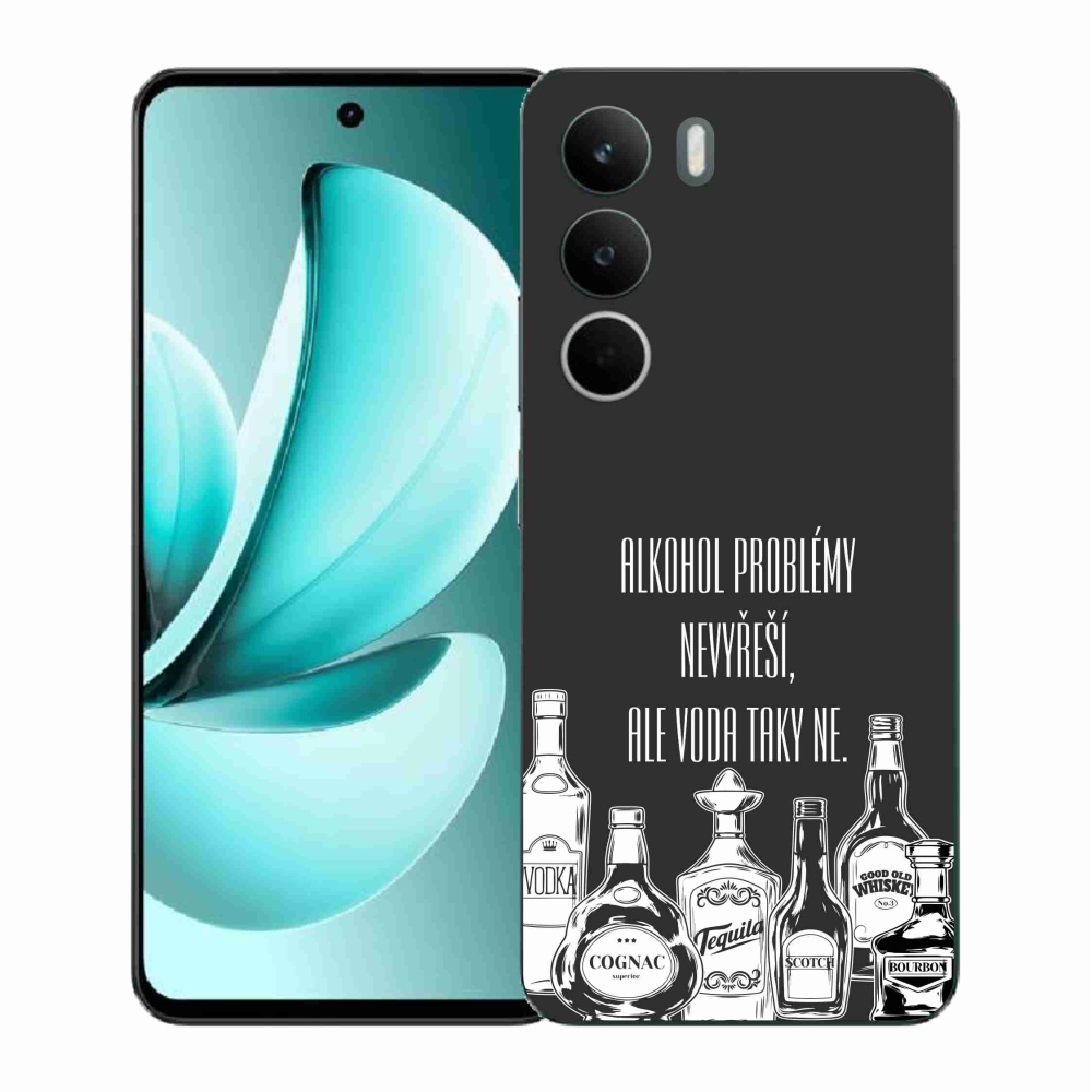 Gél borító mmCase a Realme C71 készülékhez - vicces szöveg fekete háttérrel