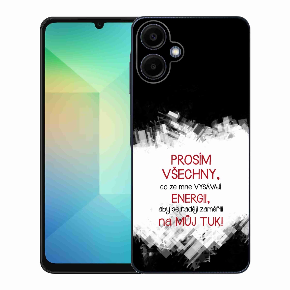 Gél borító mmCase Samsung Galaxy A06 4G - vicces szöveg 1 piros