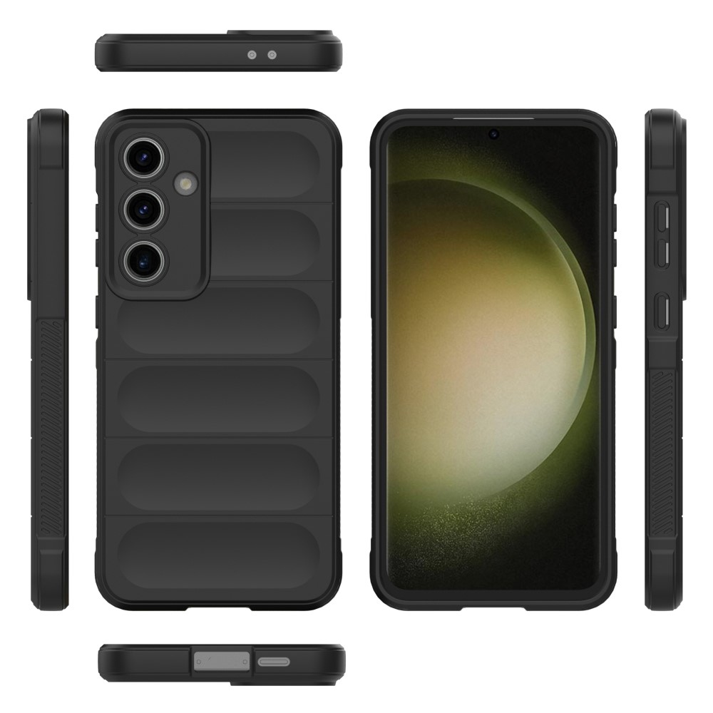 Rugg tartós zselés tok Samsung Galaxy S24 FE készülékhez - fekete