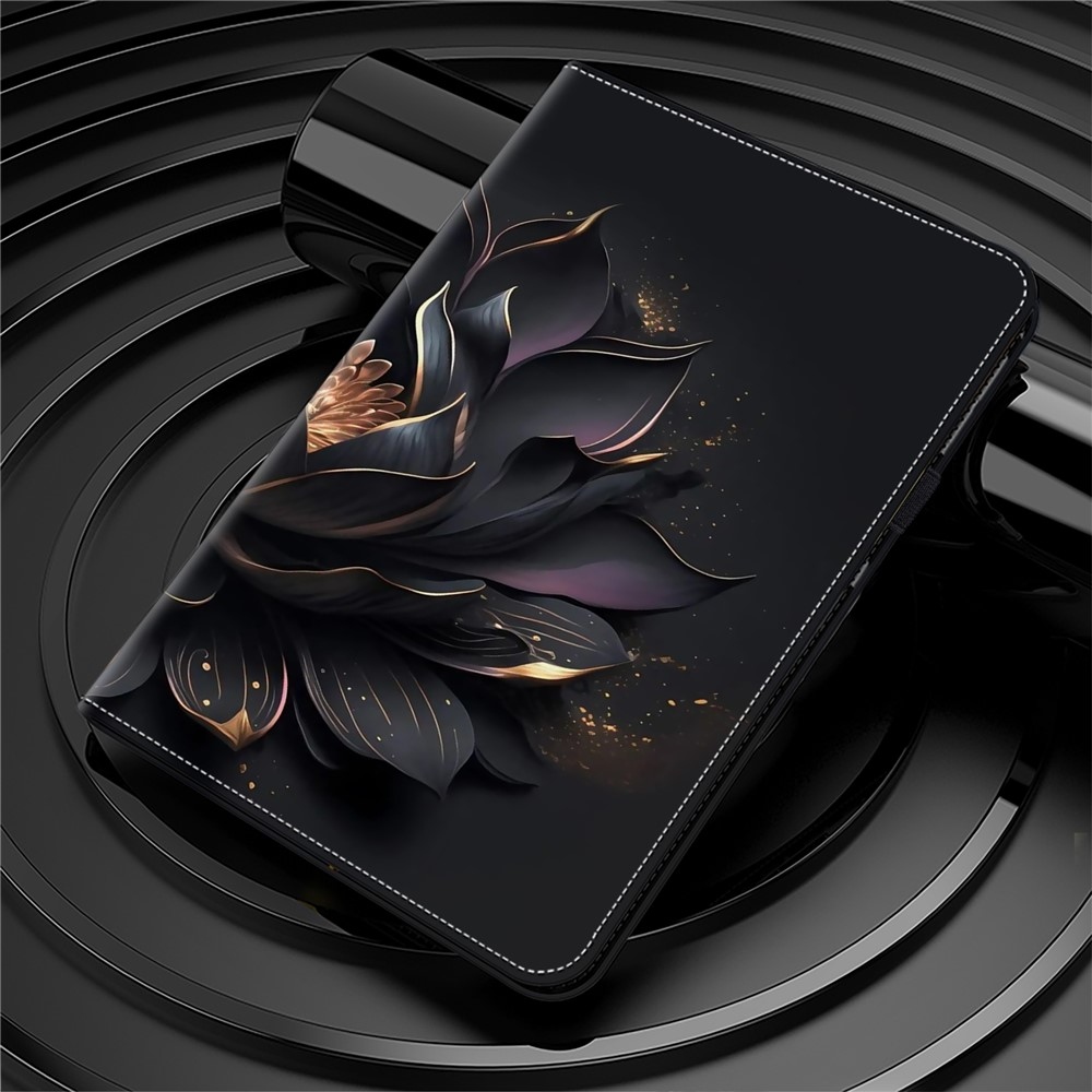 Patts záró tablet tok Xiaomi Redmi Pad SE 8.7 - fekete virág