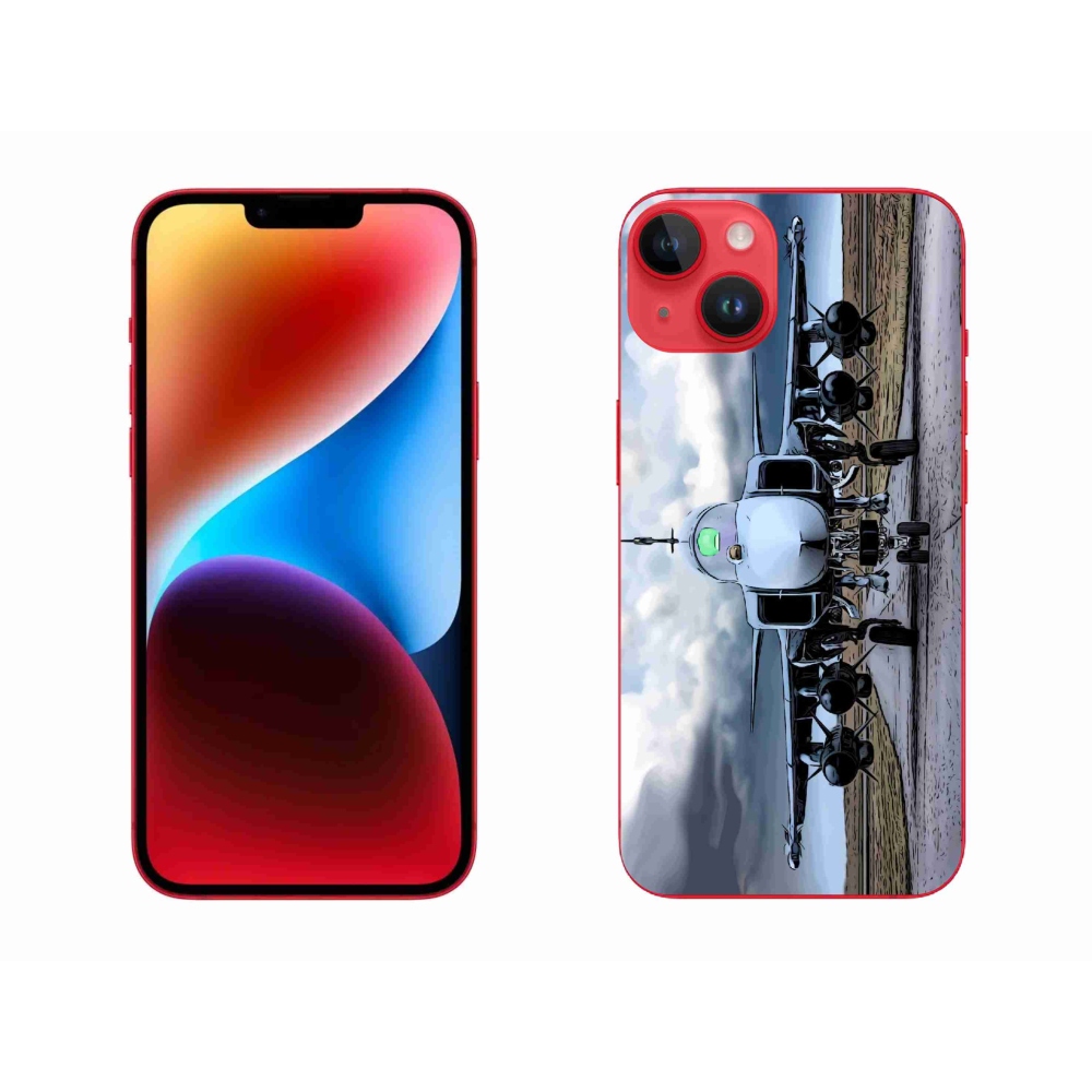 Zselés borítás mmCase iPhone 14 Plus készülékhez - katonai repülőgépek