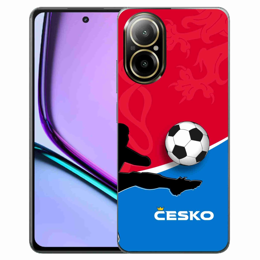 Gél borítás mmCase a Realme C67 készülékhez - futball Csehország 2