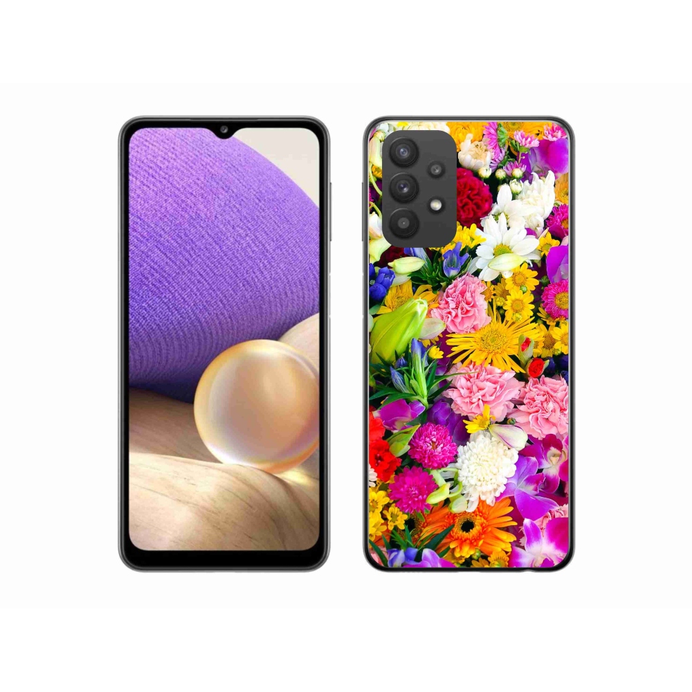 Zselés borítás mmCase Samsung Galaxy A32 5G - virágok 12
