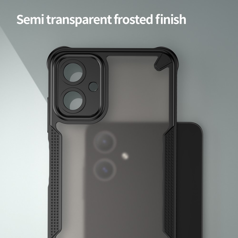 Fagyasztott, tartós borítás Samsung Galaxy A06 4G készülékhez - fekete