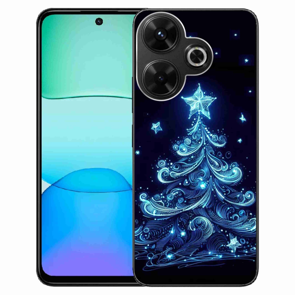 Gél borítás mmCase a Xiaomi Redmi 13 4G/Poco M6 4G - neon karácsonyfa 4