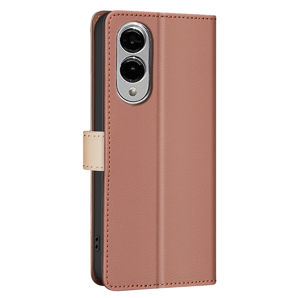 BNF DUO könyvtáska Samsung Galaxy S25 Edge készülékhez - barna