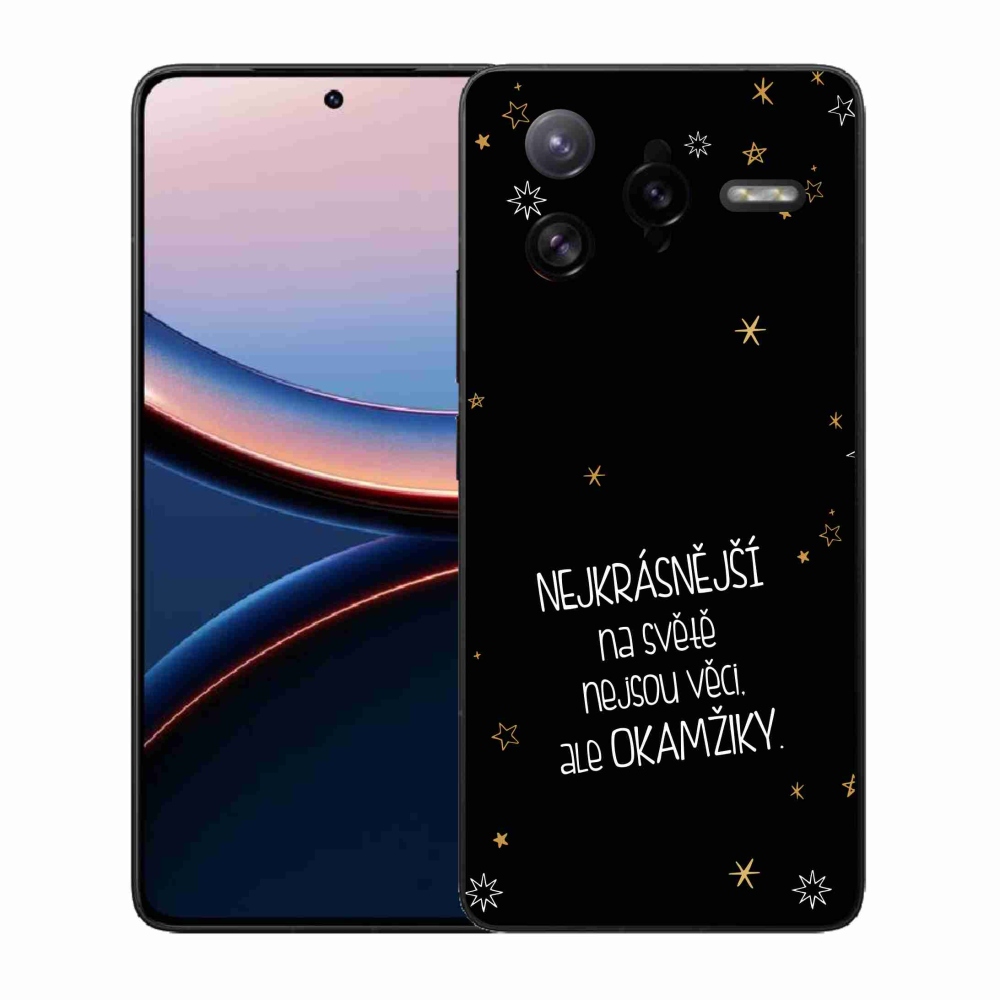 Gél borítás mmCase a Xiaomi Poco F7 Ultra számára - idézem 4 fekete háttér