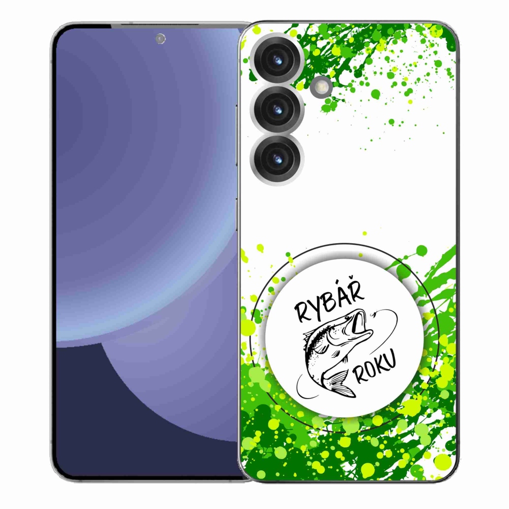 Gél borítás mmCase Samsung Galaxy S25+ készülékhez - Az év halászának fehér háttere