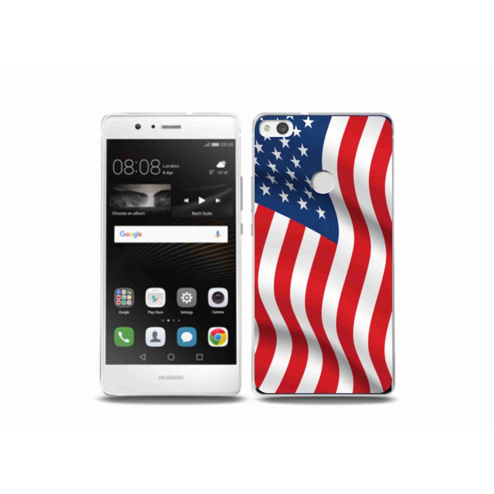 Gél borítás mmCase a Huawei P9 Lite (2017) - USA zászlóhoz