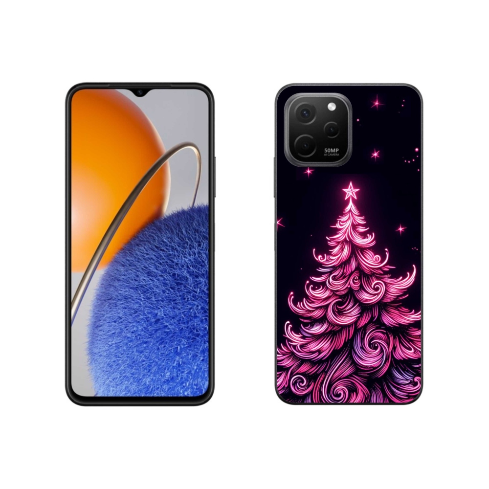 Gél borítás mmCase a Huawei Nova Y61 készülékhez - neon karácsonyfa 2