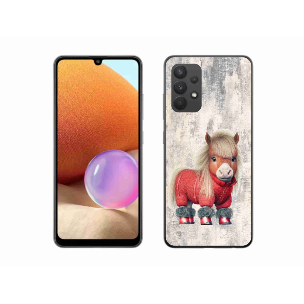 Gél borítás mmCase Samsung Galaxy A32 4G - póni pulóverben