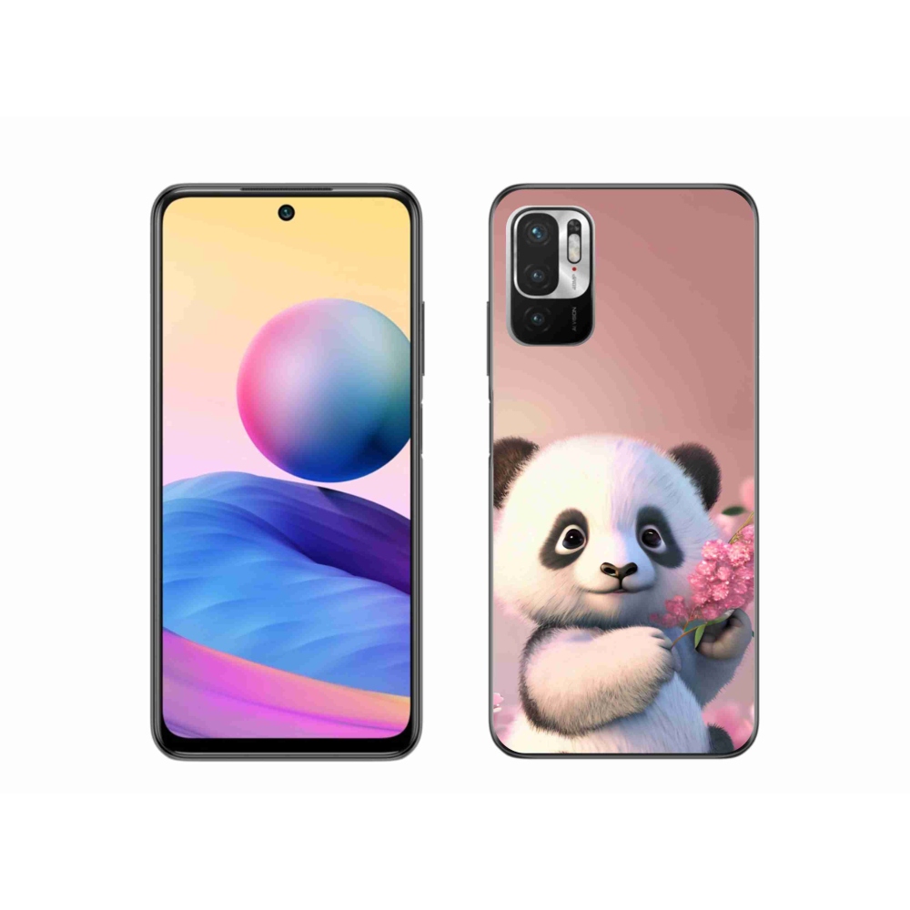 Gél borítás mmCase a Xiaomi Poco M3 Pro/5G számára - aranyos panda