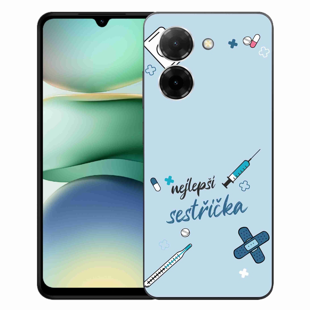 Gél borító mmCase a Xiaomi Redmi A5 (173.45x79.35x8.45mm) - legjobb kishúg kék háttérrel