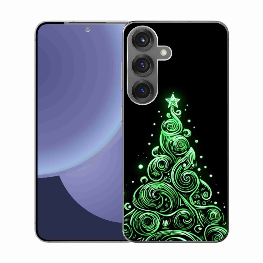 Gél borítás mmCase Samsung Galaxy S25 - neon karácsonyfa 3