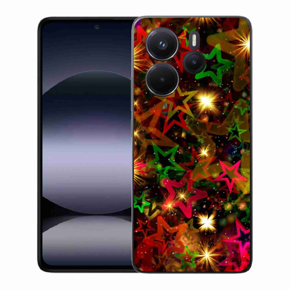 Gél borítás mmCase a Xiaomi Redmi Note 14-hez - színes csillagok