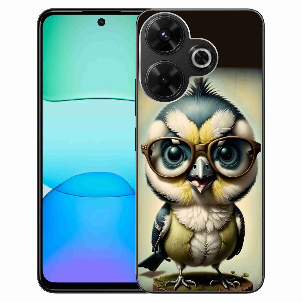 Gél borítás mmCase a Xiaomi Redmi 13 4G/Poco M6 4G - kölyök szemüveggel