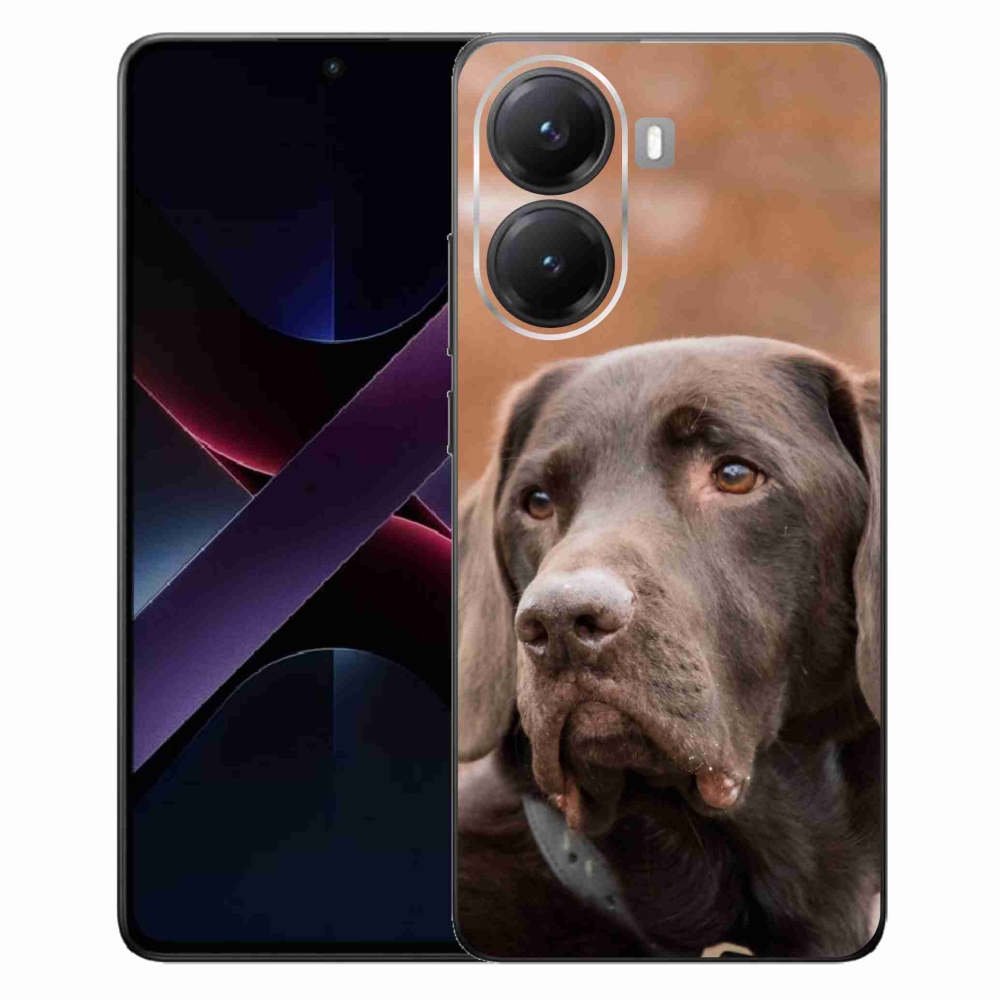 Gél borítás mmCase a Xiaomi Poco X7 Pro 5G-hez - barna labrador