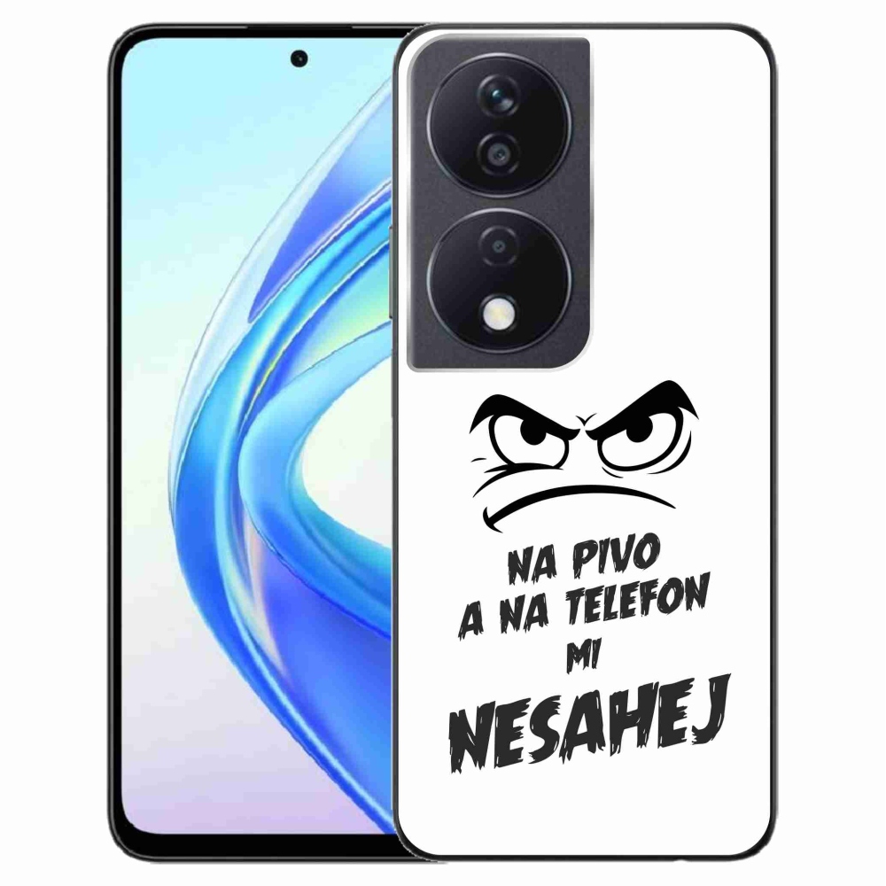 Gél borító mmCase a Honor X7b/Honor 90 Smart - sör motívum 2 fehér háttérrel