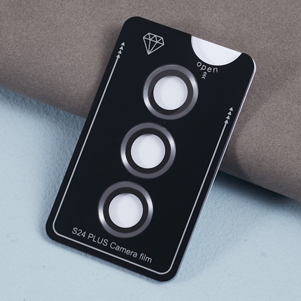 Fém kamera lencse üveg Samsung Galaxy S24+ (különálló üveg) - ezüst