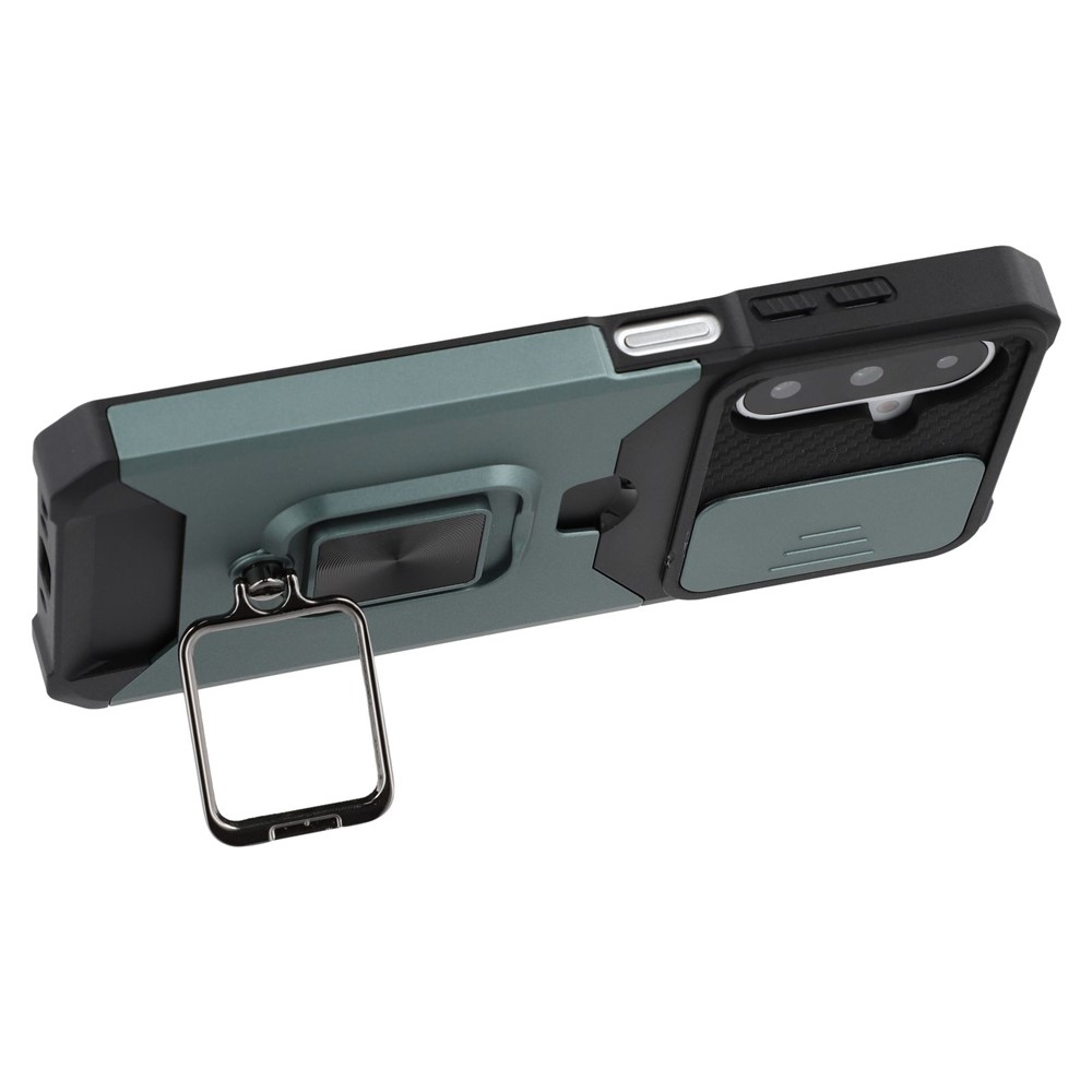 Tartós, strapabíró borítás Samsung Galaxy A17 4G/5G/A26 5G készülékhez - zöld színű