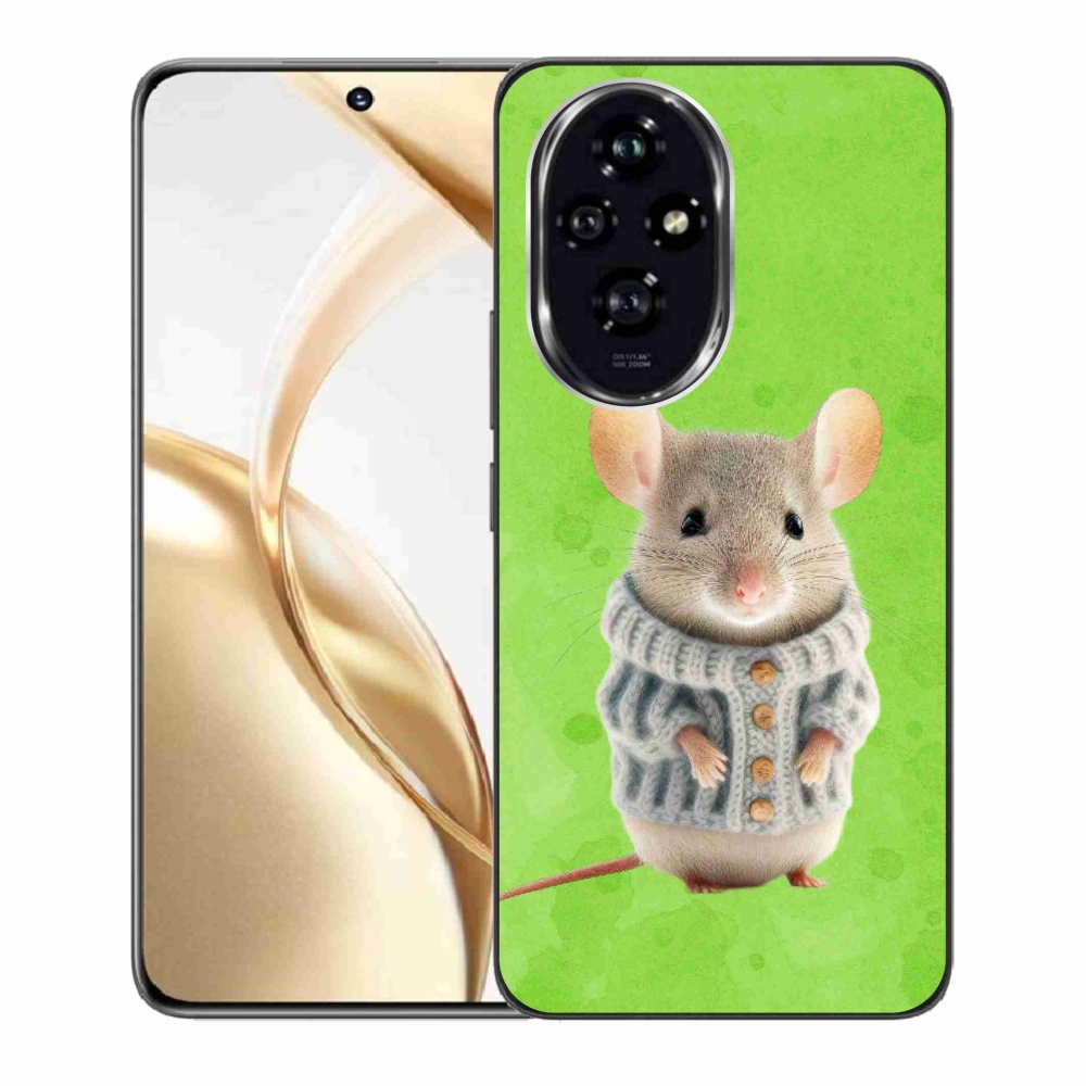 Zselés borítás mmCase a Honor 200 5G készülékhez - egér pulóverben