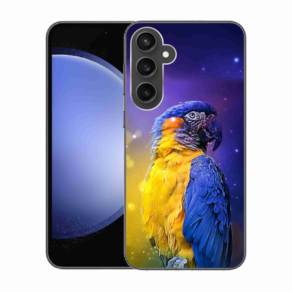 Gél tok mmCase a Samsung Galaxy S23 FE készülékhez - papagáj ara 1