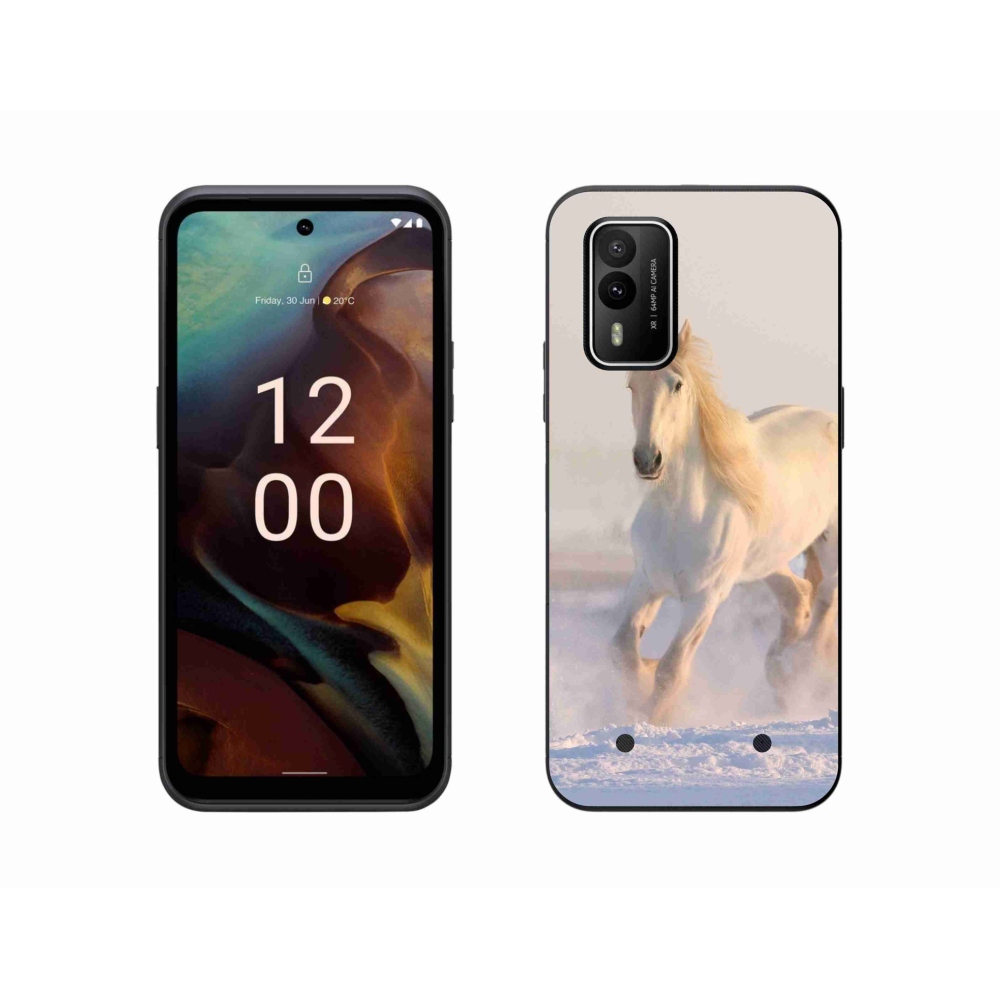 Gél tok mmCase a Nokia XR21 készülékhez - ló a hóban