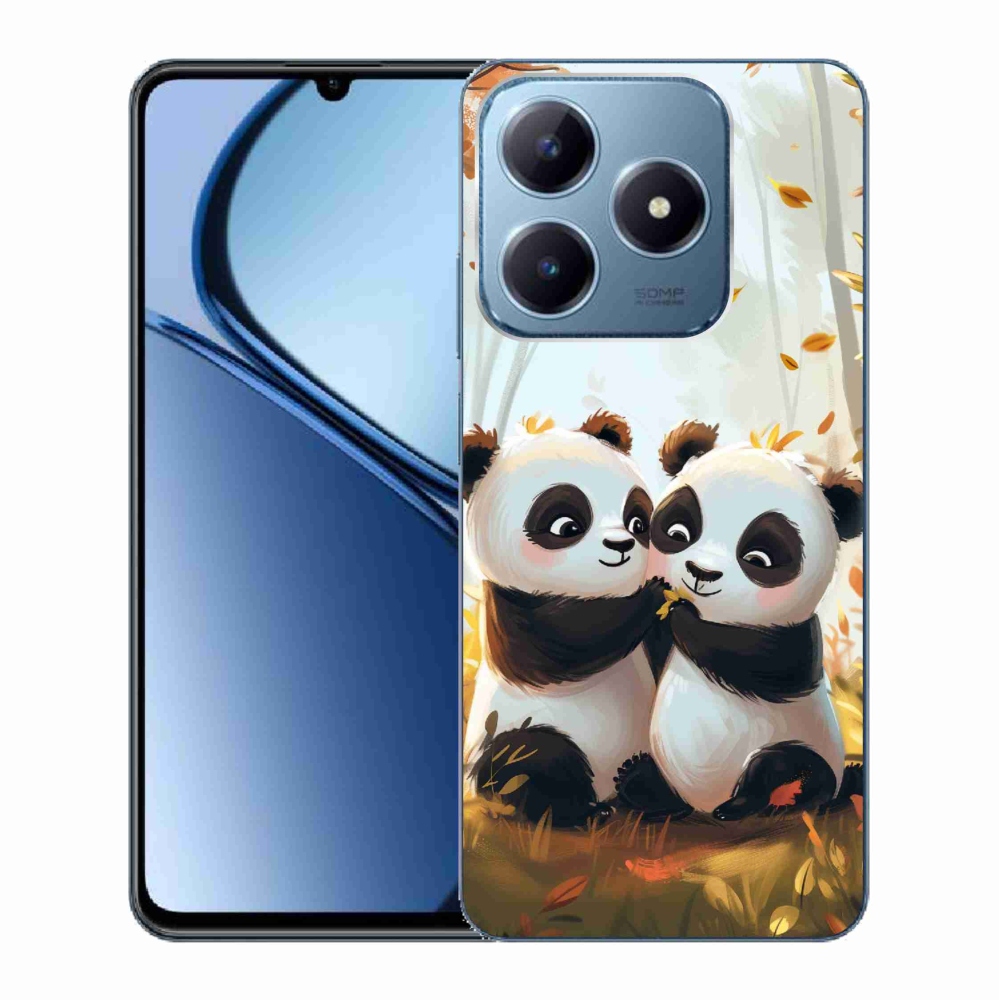 Zselés borítás mmCase a Realme C63 készülékhez - pandák